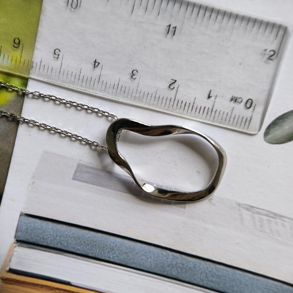 Серебряное колье с без камней, вес изделия 4,01 гр (2191919)