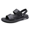 2025 first layer cowhide slippers men's trend summer men's non-slip sports soft-soled casual sand sandals