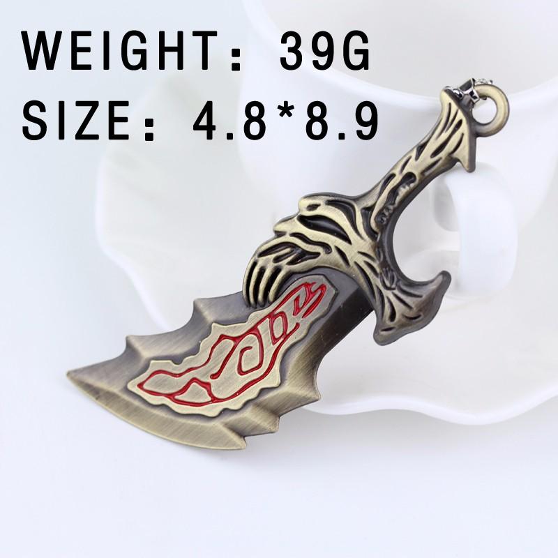 High Quality Game  Necklaces Kratos Symbol Amulet Alloy Metal Pendants Choker for Women Men Cosplay Jewelry Gifts