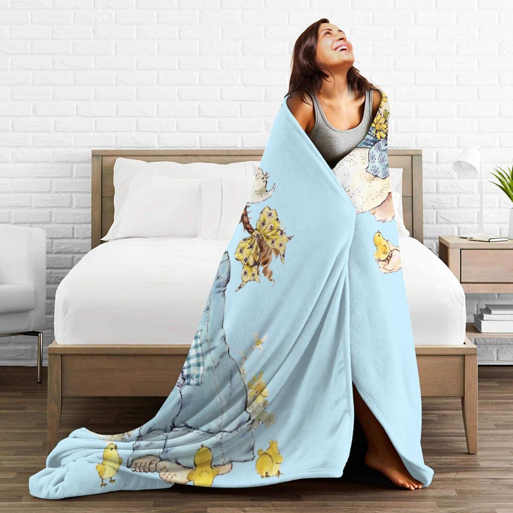 Sarahs Kays With Chick Blanket Fleece  Warm Throw Blankets For Bedroom Sofa Bedroom Quilt