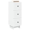 White Drawer Cabinet 33 x 34.5 x 90 cm Particleboard