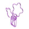 100pcs   Clips Cute Flower Shape Metal Hollowed   Tail Clips Paper Clamps for   Document Ticket