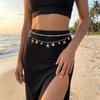 2 Pcs/set Shell Beads Body Chain Gold Belly Chains Elegant Starfish Waist Chain  Beach