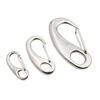 5 Pcs Stainless Steel Eggs Shape Spring Snap Hooks Belt Carabiner Quick Release Fastner Hook for Outdoor Hiking, Camping