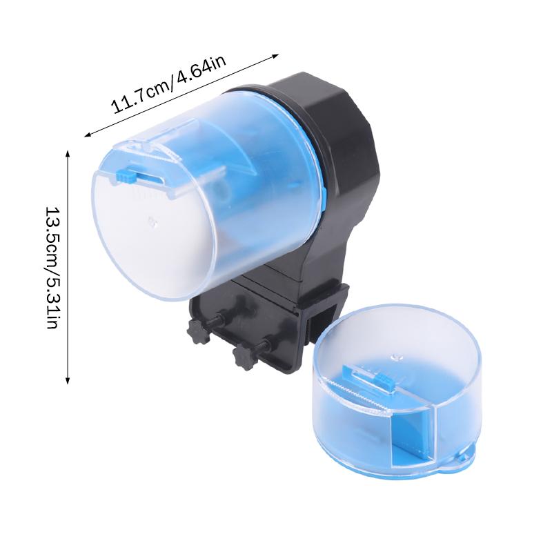 Programmable Automatic Fish Feeder for Aquarium Adjustable Feeding Times for Turtle Fish and Betta Tank Convenience