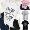 Trendige Damenmode Lockere bedruckte T-Shirts aus weicher Baumwolle für Komfort im Freien