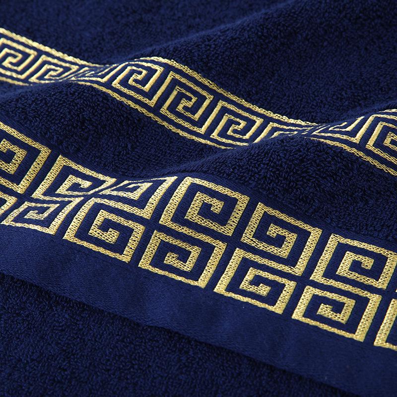 Shupeng Soft Cotton Embroidered Face Towel - Thick, Absorbent, and Non-Shedding for Men and Women