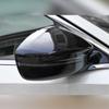 Car Upgrade Matte Black Carbon Fiber Mirror Cover For Peugeot 208 2008 - ABS Rearview Side Door Cap Trim