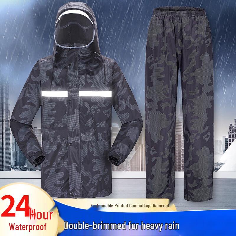 Reflective Cycling Rain Suit XXXL