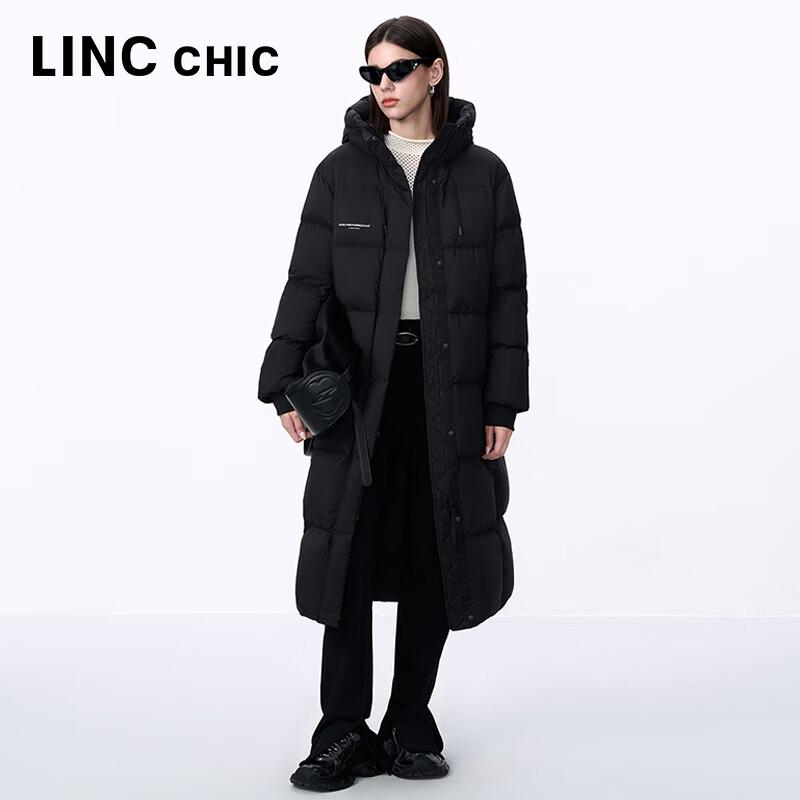 Jinyujie Women's Long Hooded Thickened Puffer Down Jacket Y24808229