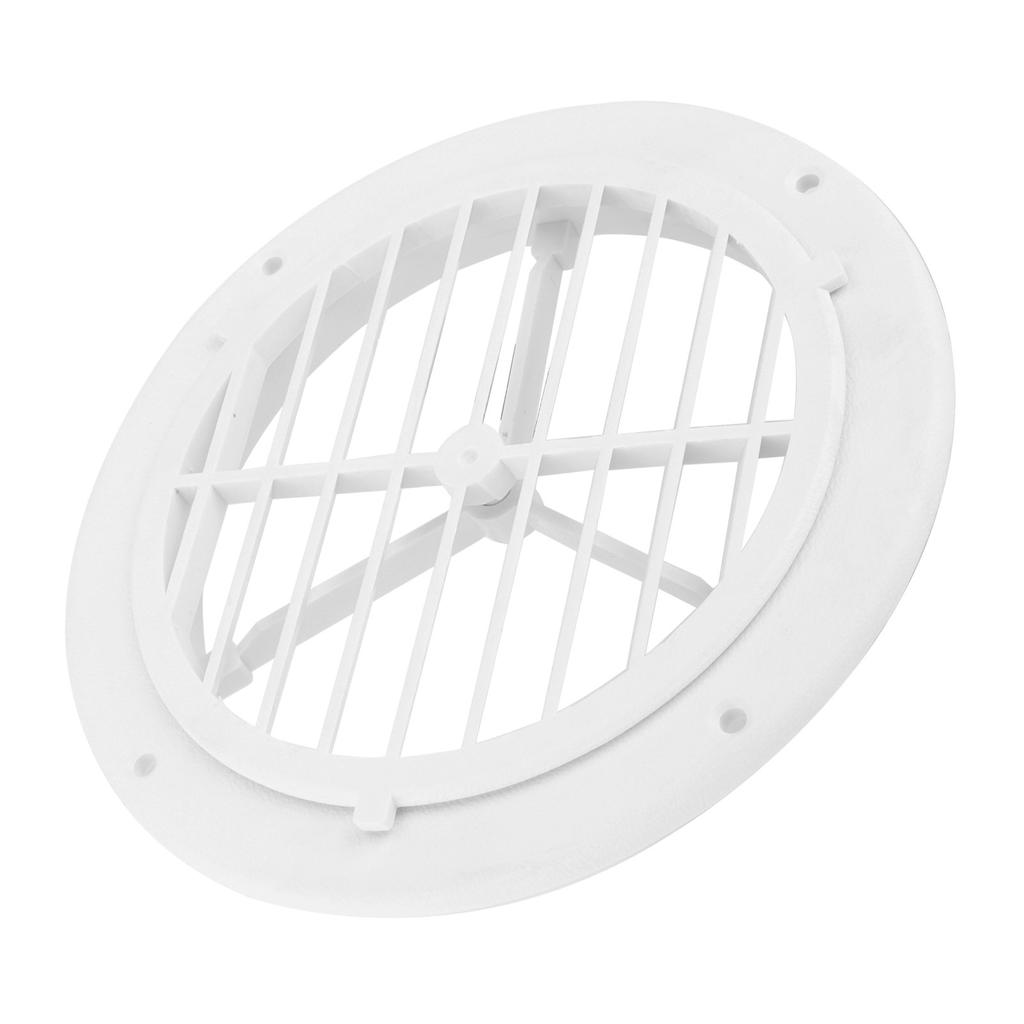 Marine HVAC 164mm 6.5in Air Vent Cover Adjustable Wind Direction Round White for Yachts Boats RVs Bathrooms