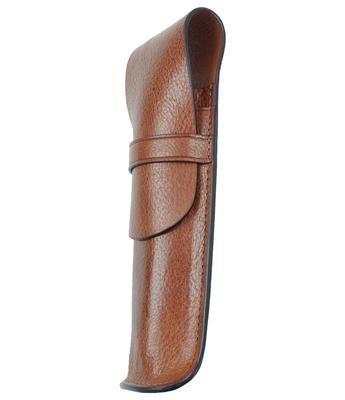 Dom Teporna Itálie Pravá Kůže Pero Italská Tužka Fude Pero Psací Potřeby Tmavý Držák Pouzdro, Držák na 2 Kusy, Jednoduchý, Stylový, Kůže, Kompaktní, Lehký,