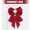 Crystal Bows Brooch For Dresses And Coats Fashionable Rhinestones Necktie Jewelry Accessory For Elegant Outfits