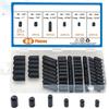 80-160 Pcs Black Rubber Vacuum Dust For Caps- Assortment Kit For Car Carburetor Valves And Ports, Mixed Sizes, Dust Seal