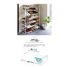 Yamazaki Jitsugyo (Yamazaki) Telescopic Shoe Rack 3 Tiers [Set of 2] Slim Shoes Approx. 24-32 Pairs of Shoes Storage White 7555 x 2