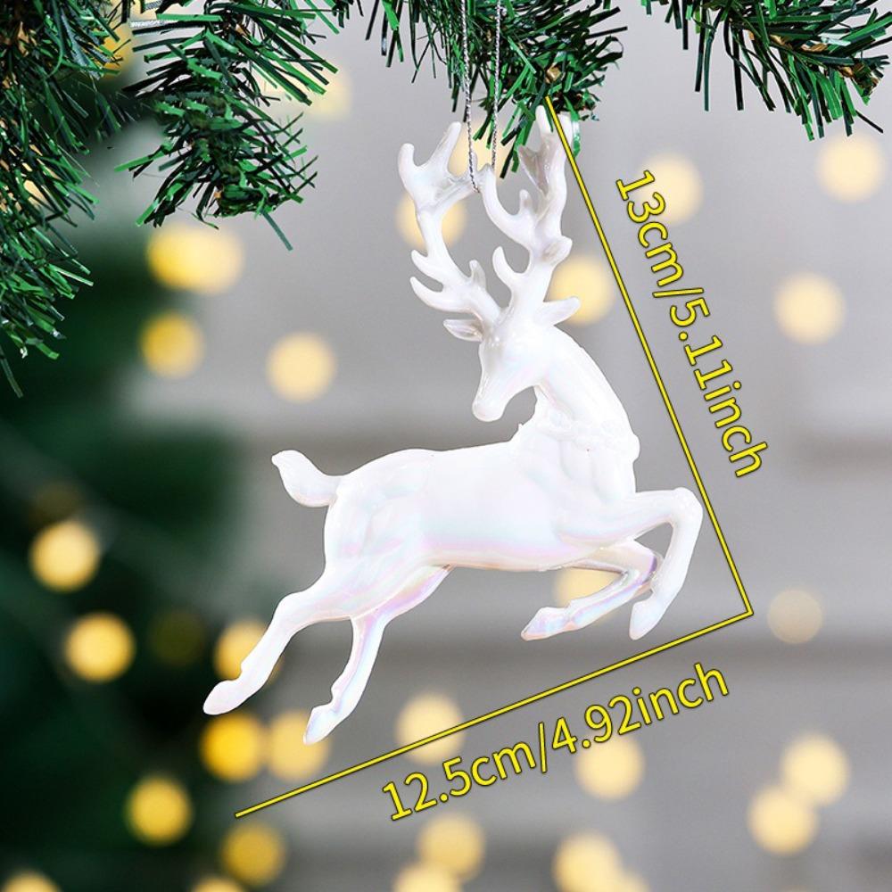 Neue Kunststoff-Weihnachtskristall-Anhänger Funkelnde DIY-Kristall-Hänge-Weihnachtsbaumschmuck Weihnachtsdekorationen