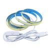 5V COB USB Light Strip: Self-Adhesive, Switch-Controlled, Soft Lighting for TV Backgrounds, No Light Spots