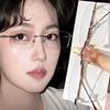 Retro Rimless Glasses Myopia Versatile Vintage Elegant Anti-Blue Light Flat Optical Unisex Ultra Light Stylish Eyeglass Frame