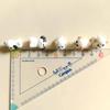 5 stk Miniature Hvalpe Eventyrhave Dekoration Kawaii Harpiks Tegneserie Dyr Hvid Hund DIY Boligindretning Dukkehus Tilbehør