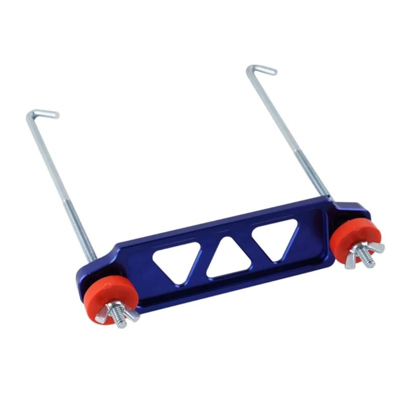 Aluminum Battery Hold Down Set Car Battery Tie Down Fasten Bracket Holder Battery Mount Bracket Automotive Accessories