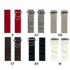 Stylish Ribbed Knitted Leg Warmers for Women Gothic Punk Boot Covers Socks with Heart Chain Leather Belt for Festivals
