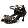 Dance Shoes Ballroom Women Latin Shoes High Quality Female Dancing National Standard Professional Shoes