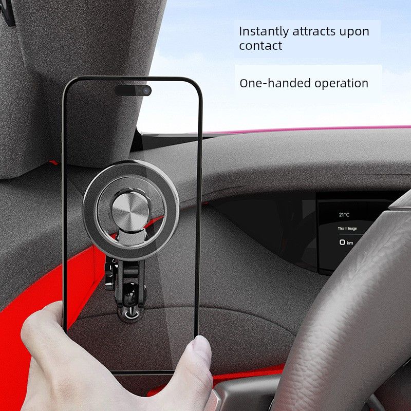Suitable for Xiaomi Su7 Mobile Phone Car Mount, Geely Galaxy M9 Magnetic Car Navigation Support Bracket New Model