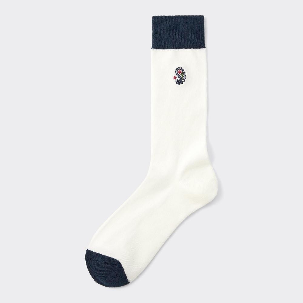 

Носки с подогревом Gu By Uniqlo Style с вышивкой 01 OFF WHITE/2729cm