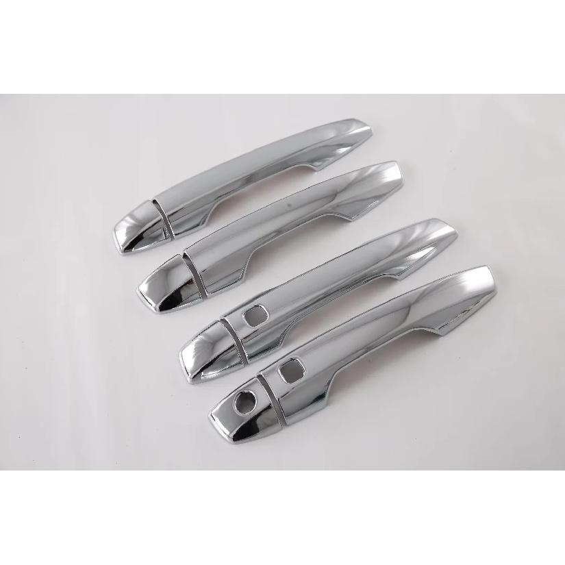 ABS Kohlefaser Schwarz Türgriffkappe Abdeckung Verkleidungen Aufkleber Für Mitsubishi Outlander PHEV LHD Oder RHD Autozubehör