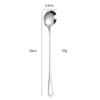Creative Stainless Steel Long Handle Spoon Set for Ice Cream, Coffee, and More