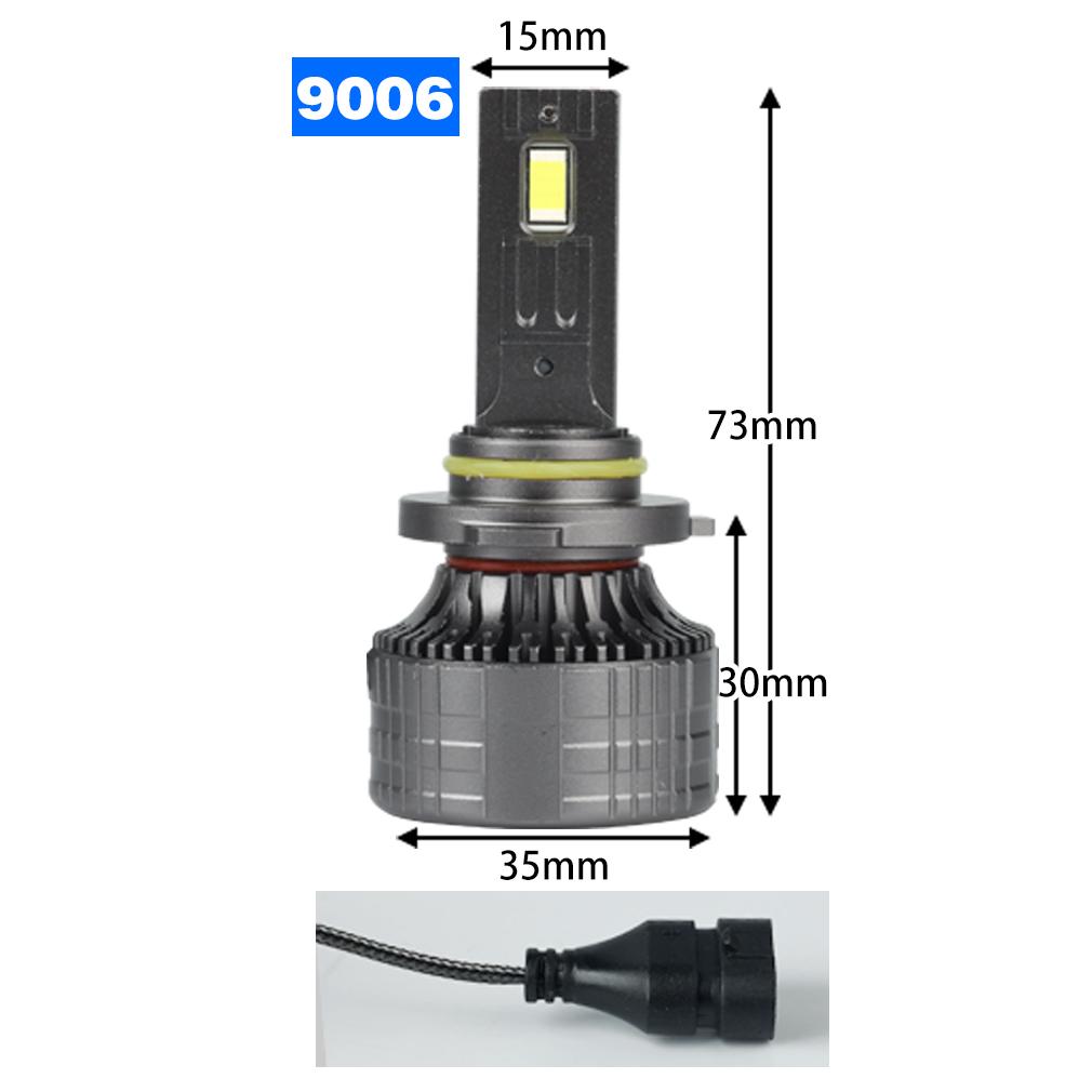2 szt. 40000LM 150W H1 H4 H7 LED Canbus H8 H11 9005 HB3 9006 HB4 9012 Hir2 Turbo Led żarówki do reflektorów 6000K biała lampa samochodowa podwójna miedziana rura reflektora