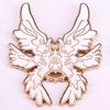 Six-Winged Angel Enamel Brooch - Mythological Jewelry Accent