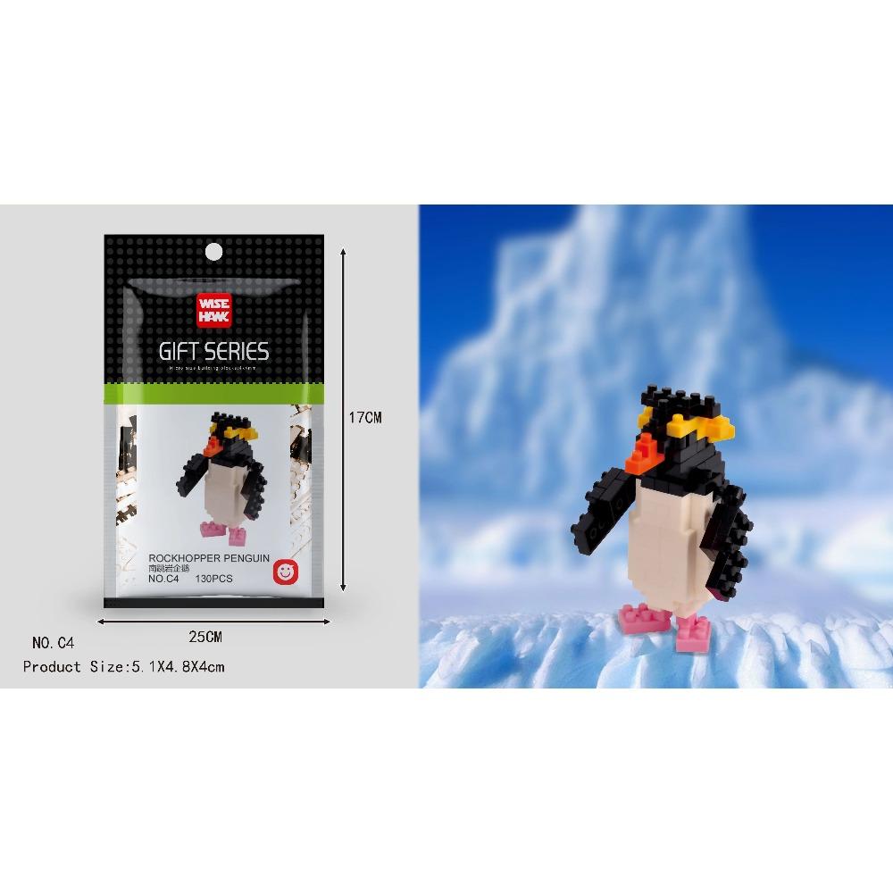 Mini Building Blocks 3D Animal Diamond Model Micro Bricks Dog Cat Bird Moose Wolf Panda Macaw Toys For Children Birthday Gifts