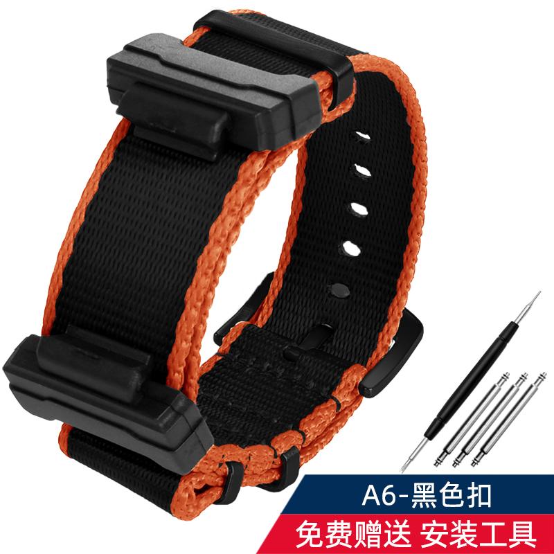 16mm Adapter+ Conversion Nylon Strap For Casio Gshock GA120 GA100 5600 GWM5610 DW6600 Watchband Accessories