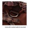 Pet Brown Plaid Dress  Autumn Winter Hoodie Cat Teddy Jacket Dog Dresses Puppy Clothes Draw Comfortable Warm Pet Bow Skirt