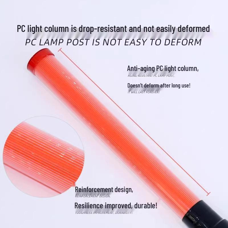 Rechargeable LED Traffic Baton with Red & Blue Flashing Lights
