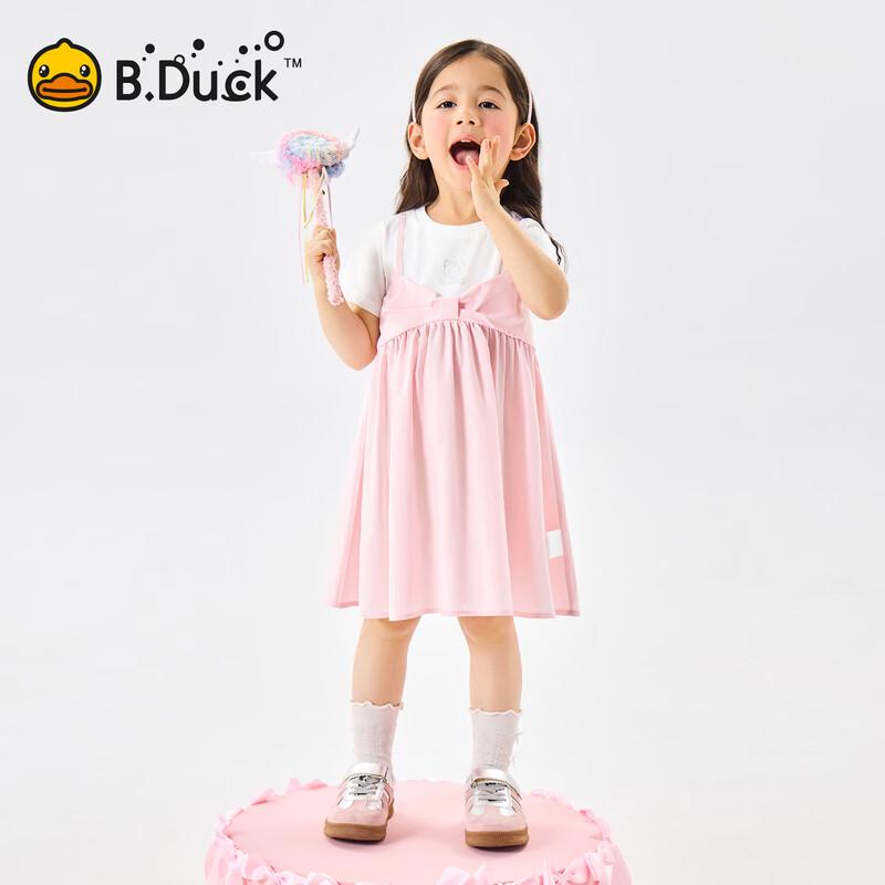B.Duck Girls' Short Sleeve T-Shirt Dress
