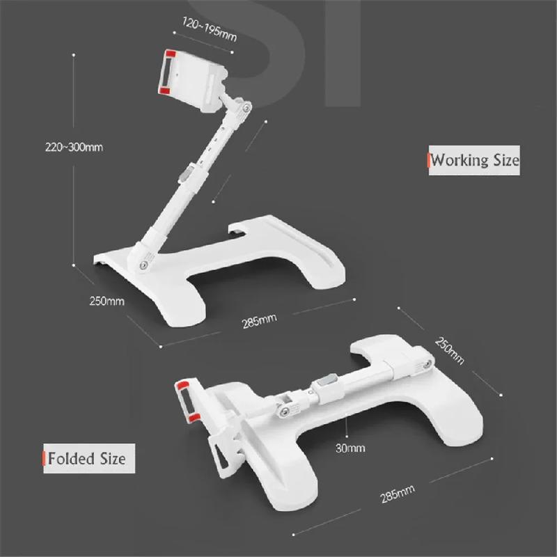 Bed Cell Phone Holder Adjustable Rotating Tablet Support for Desktop Travel Outdoor Car Universal 4.7 To 11 Inch Tab Mount Stand