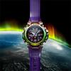 Casio Seria MT-G Aurora Rezistent la Apă Bluetooth Mișcare Solară Curea de Rășină Ceas pentru Bărbați Cadran Negru MTG-B3000PRB-1APR
