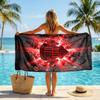 Asciugamano da Spiaggia Calcio Sunderland Morbido Microfibra Asciugamano Estivo Asciugatura Rapida Assorbente per Spiaggia Piscina Viaggio