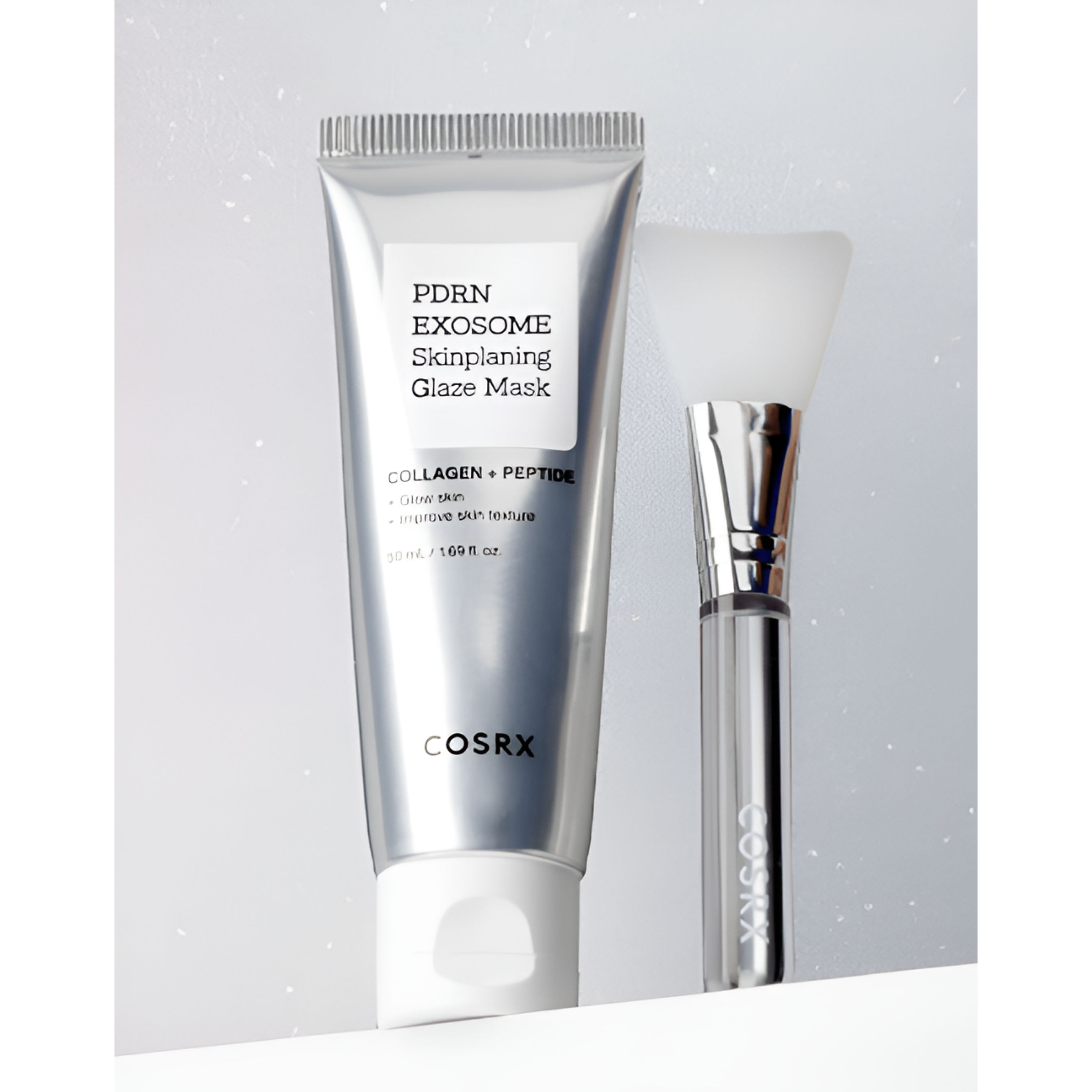 COSRX PDRN EXOSOME Skinplaning Glaze Mask 50ml | Peel-Off Overnight Mask for Glow & Hydration 01 50ml (1 Pack)