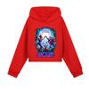 5882 Kids Girls Forgotten Island Printed Short Hooded Sweatshirt Long Sleeves Hoodies