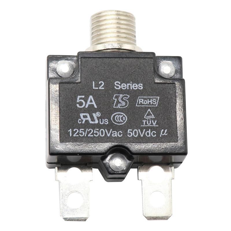 Nou Siguranță termică resetabilă cu buton 12V 5A 10A 15A 20A 30A Montare pe panou Manoperă fină Pentru resetare suprasarcină#296853