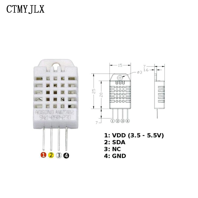 

DHT22 Digital Temperature And Humidity Sensor AM2302 Temperature And Humidity Replace SHT11 SHT15 Sensors 3pcs