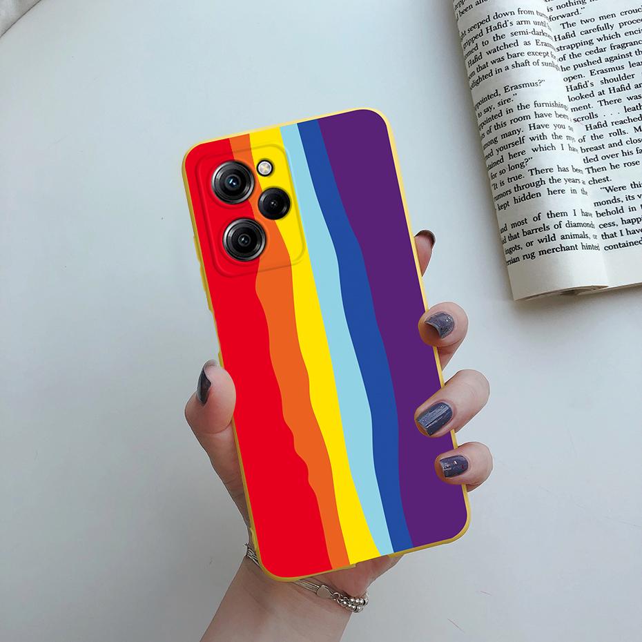 Poco X5 Pro Case For Xiaomi Poco Pocco Poko X5 X 5 PocoX5 X5 Pro 5G Phone Case Cute Love Heart Silicone Soft Cover Funda Bumper