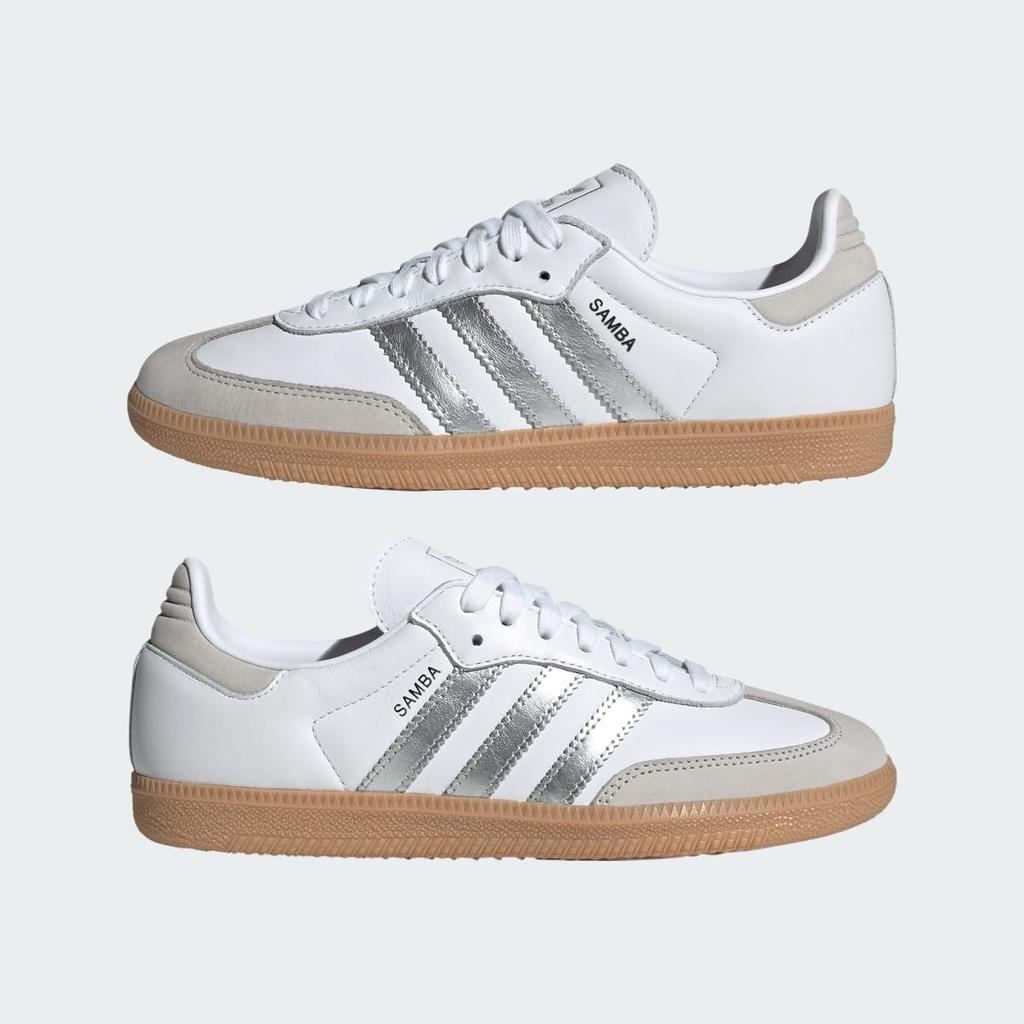 adidas Samba OG JI2725 Unisex Originals Sneakers Cloud White / Silver Metallic / Grey One