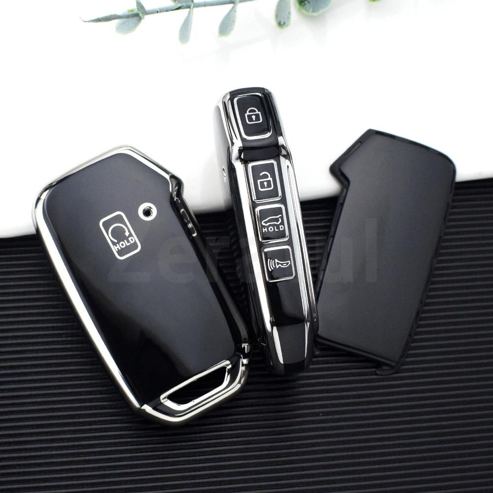

5 Buttons Tpu Car Key Shell Fob Holder Cover For Kia Ceed Cerato Forte Niro Seltos Sorento Soul Sportage Telluride K5 Keyless