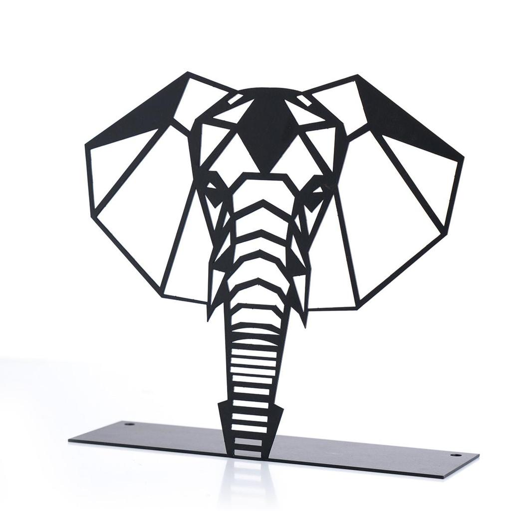 Muyika Metal Tabletop Figurine Elephant 21x21cm Bbl-m