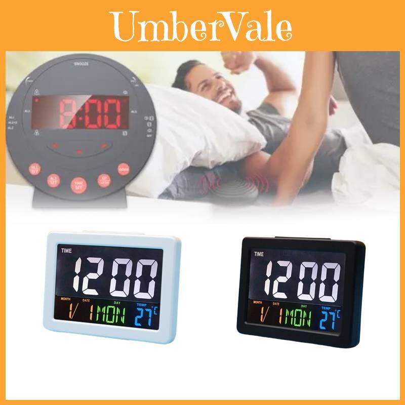 Modern Electronic Alarm Clock With Screen And Temperature Display For Office And Bedroom
