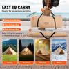 Canvas Bell Tent, 4 Seasons 7 M/22.97 Ft Yurt Tent, Canvas Tent for Camping with Stove Jack, Breathable Tent Holds Up To 12 People, Family Camping